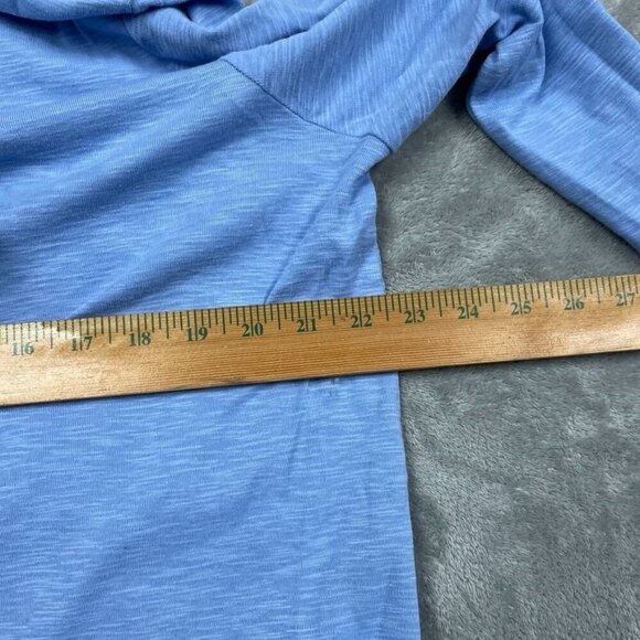 Kirkland Signature Womens Blue 3/4 Sleeve Cotton Shirt XL d0403 - Picture 7 of 9